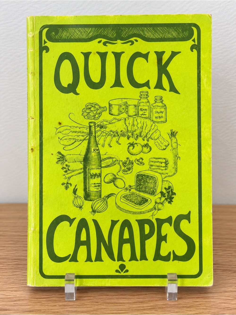 Vintage 1969 Quick Canapes Cookbook by Irena Kirshman Potpourri Press